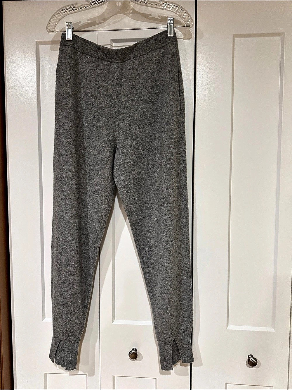 Theory Cashmere Track Pants Gray Size Small